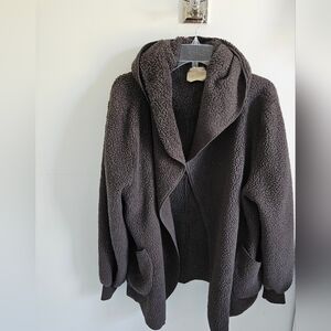 Judith March Dark Brown Teddy Jacket